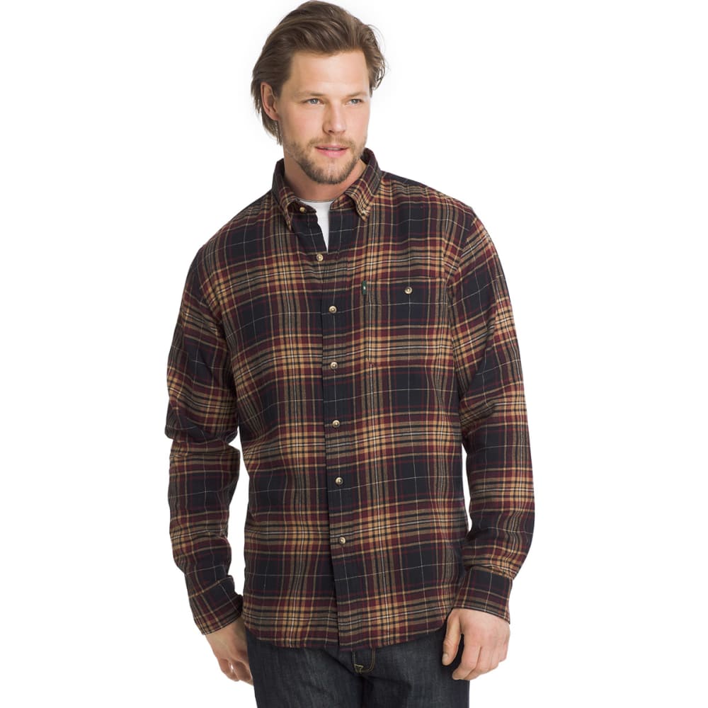 G.H. BASS & CO. Men's Fireside Flannel Long-Sleeve Shirt M