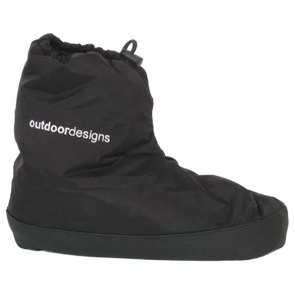 OUTDOOR DESIGNS Down Booties, Black S