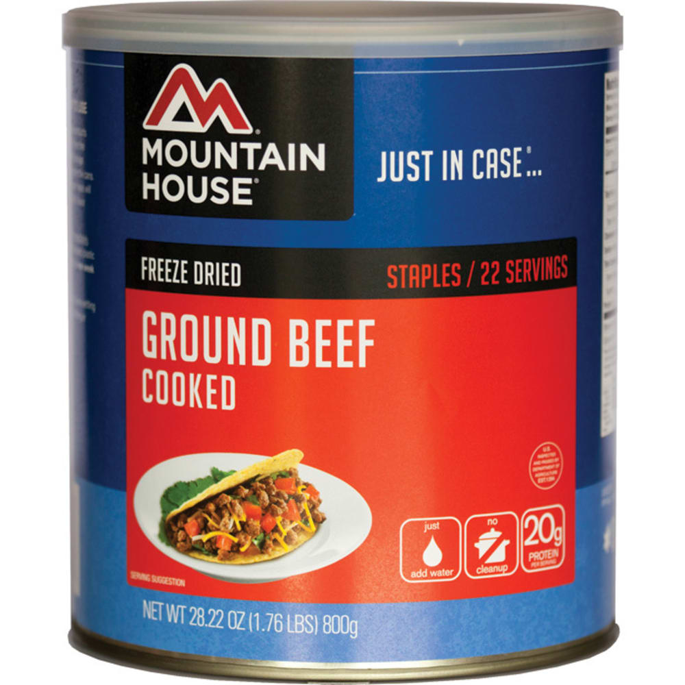 MOUNTAIN HOUSE Ground Beef, #10 Can ONE SIZE