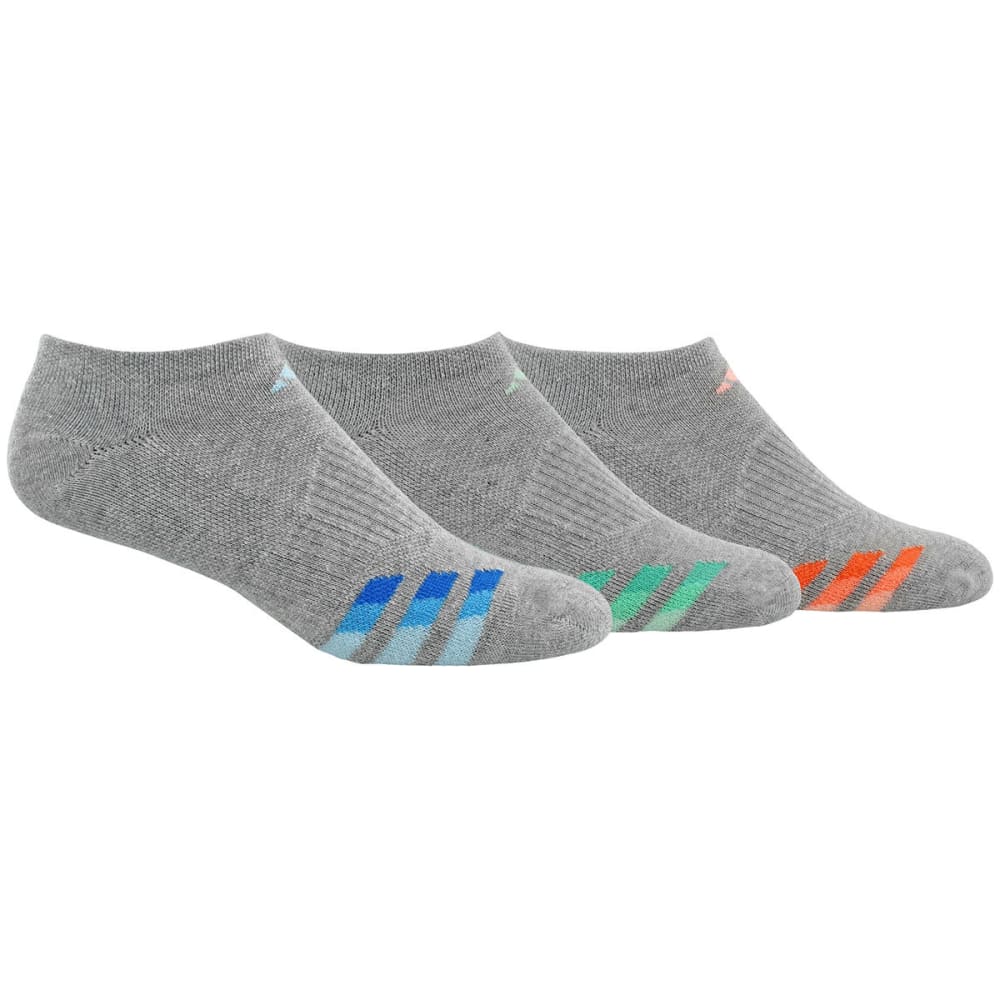 ADIDAS Women's Cushioned Variegated No-Show Socks, 3-Pack M