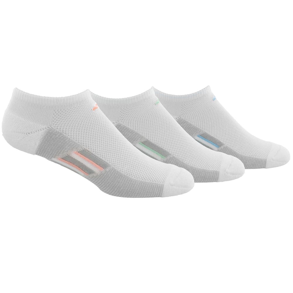 ADIDAS Women's Climacool Superlite Stripe No-Show Socks, 3-Pack M