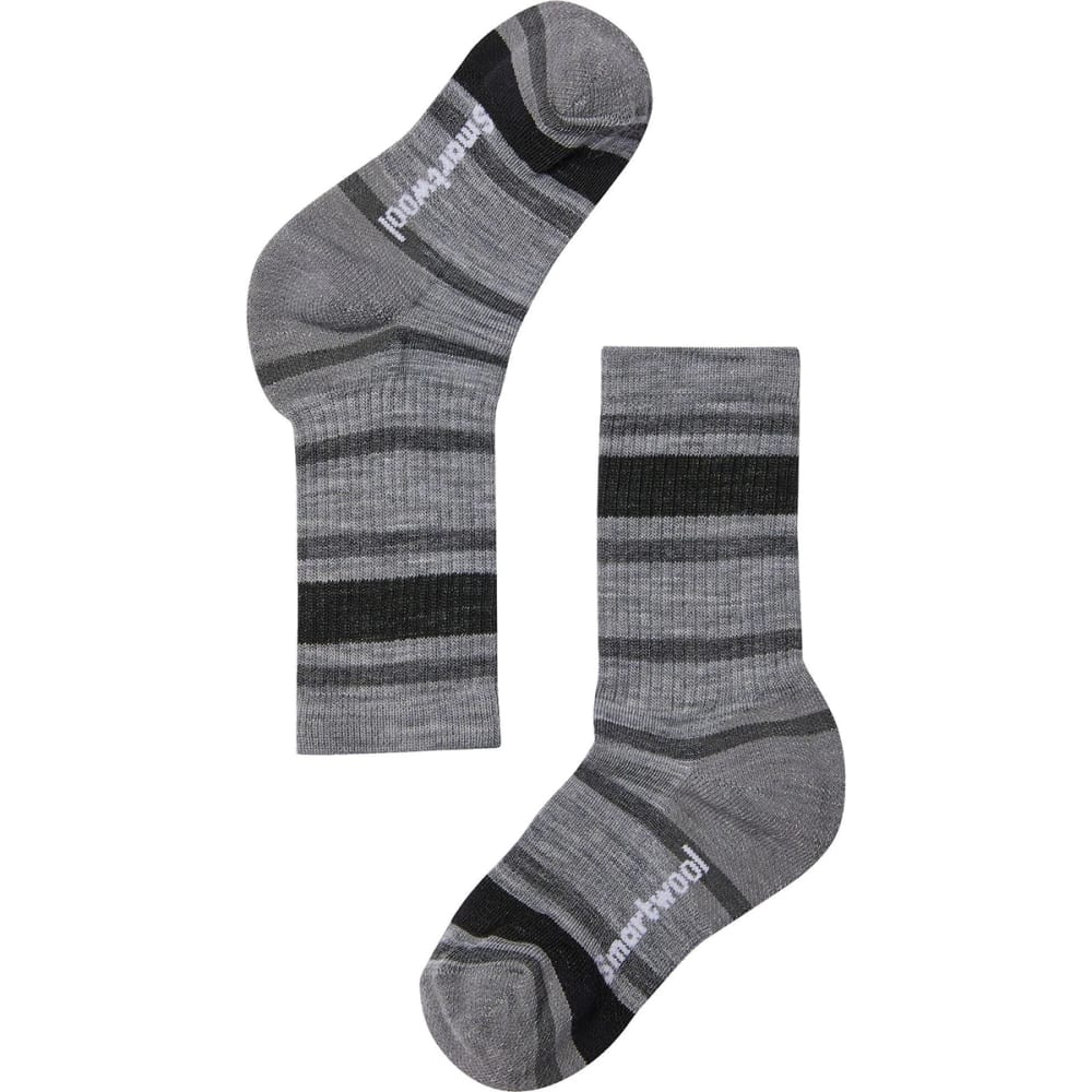 SMARTWOOL Kids' Striped Hike Light Crew Socks M