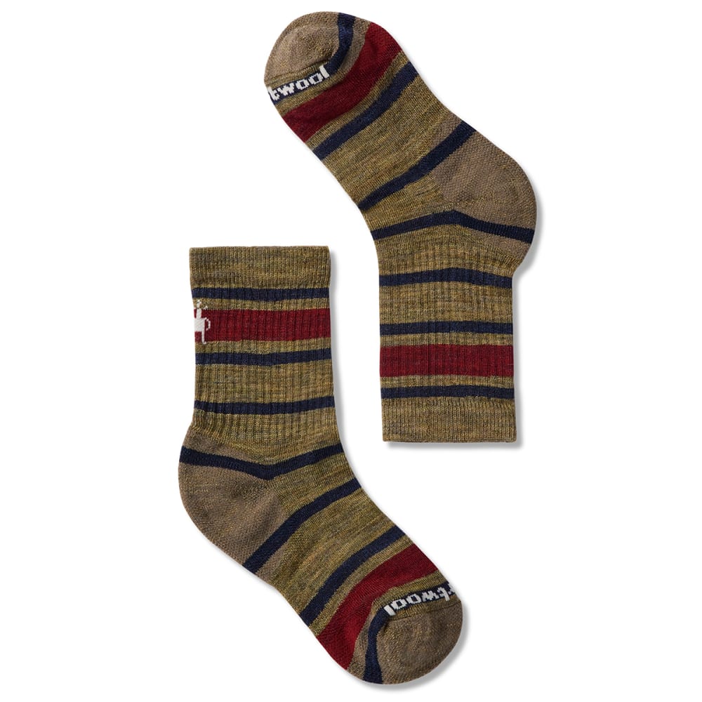 SMARTWOOL Kids' Striped Hike Light Crew Socks S