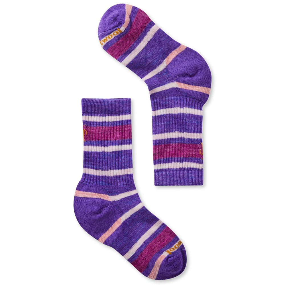 SMARTWOOL Kids' Striped Hike Light Crew Socks S