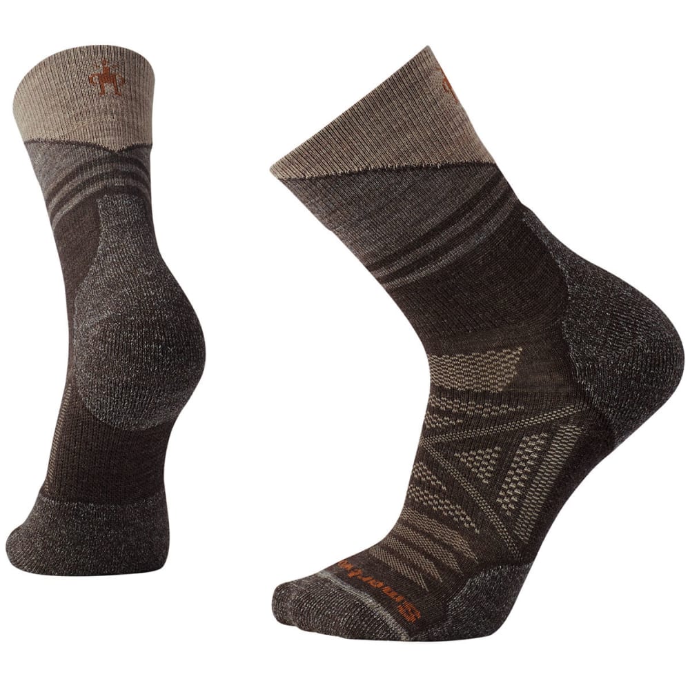 SMARTWOOL Men's PhD Outdoor Light Pattern Mid Crew Socks M