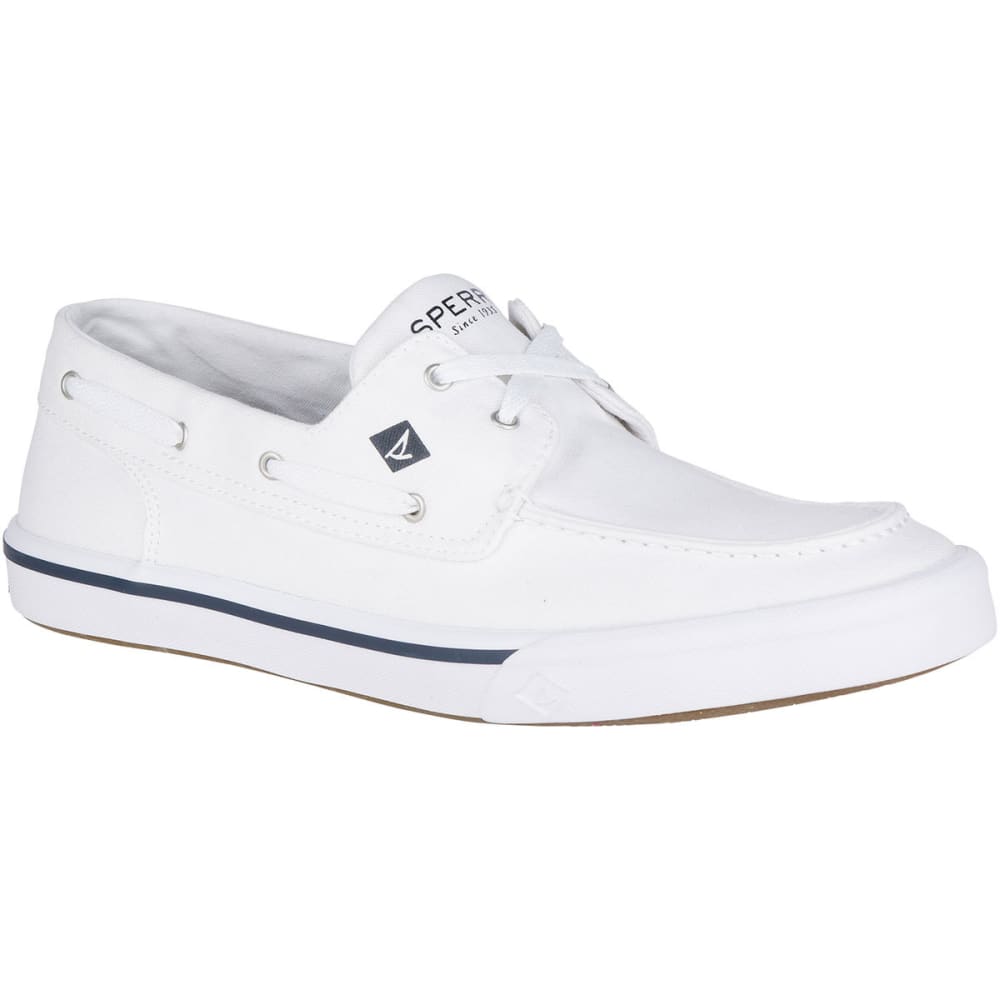 white sperry mens shoes