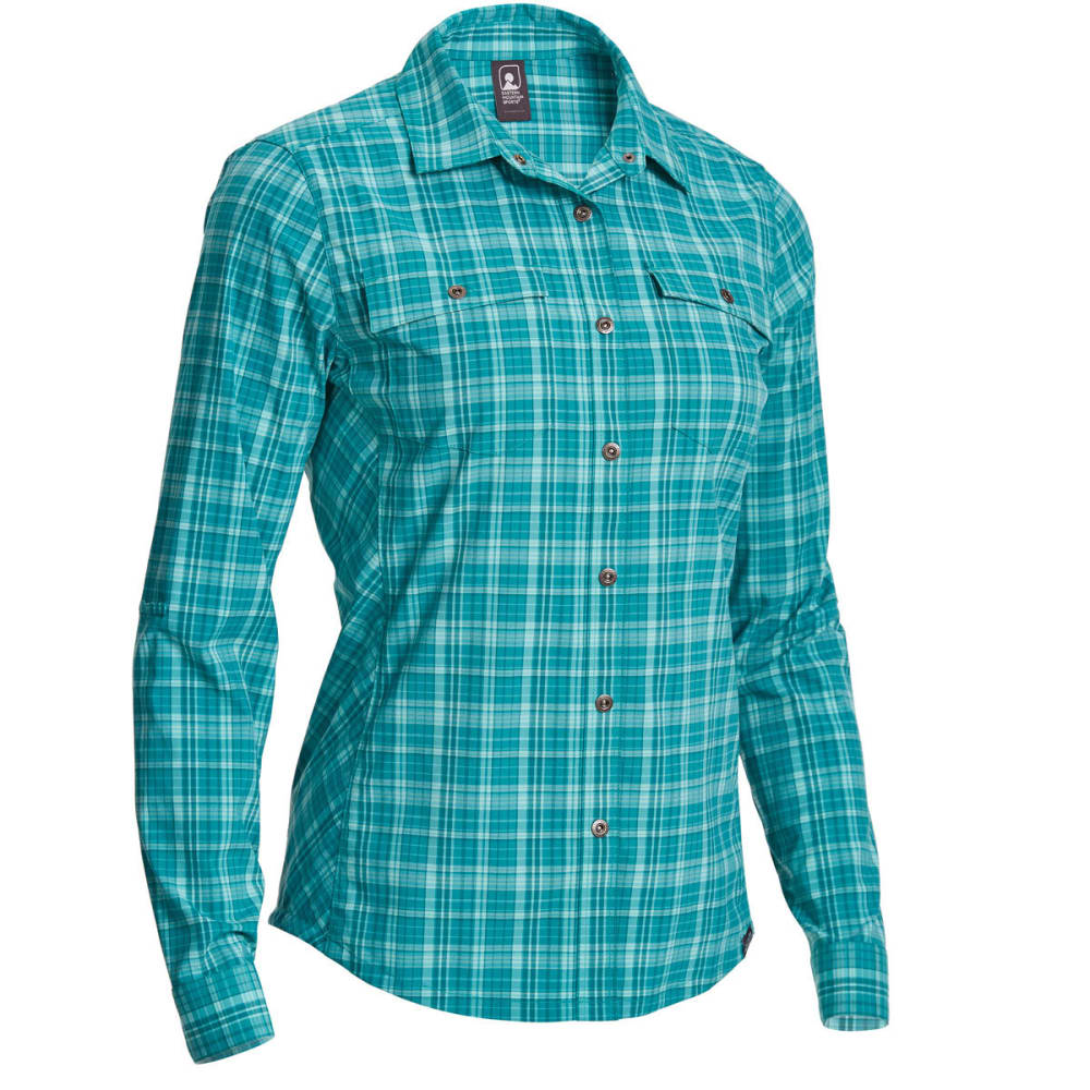 EMS Women's Journey Plaid Long-Sleeve Shirt XS