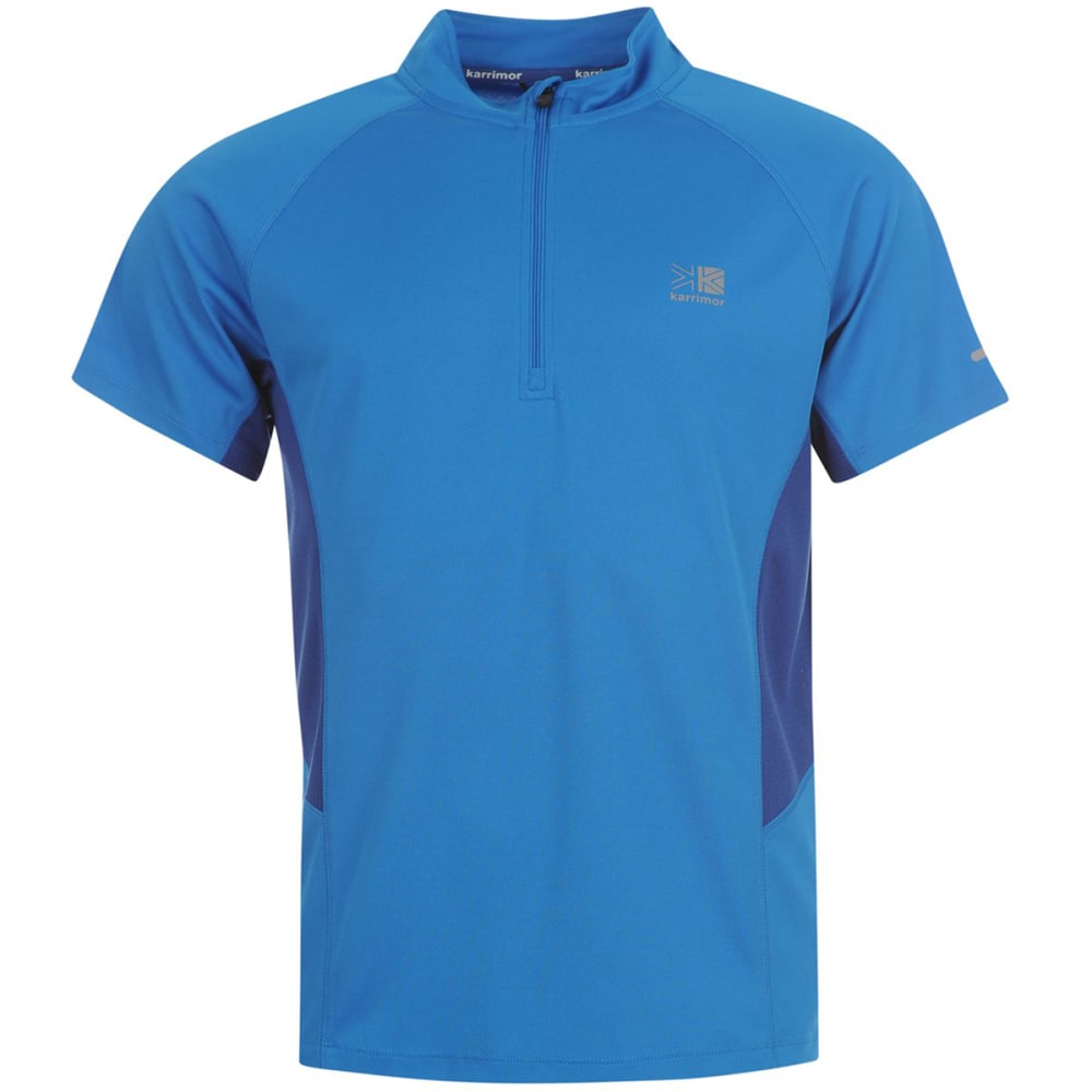 KARRIMOR Men's 1/4 Zip Short-Sleeve Tee XS