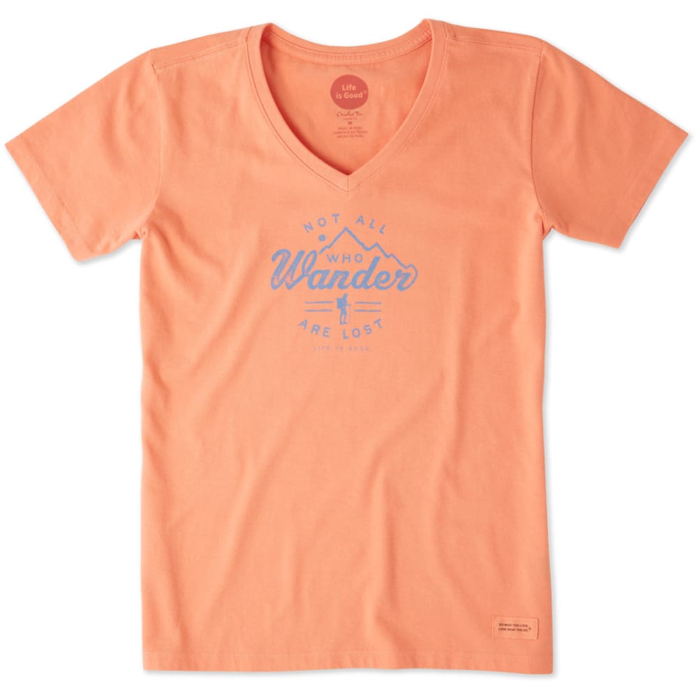 LIFE IS GOOD Women's Wander Hike Crusher Vee Tee XS