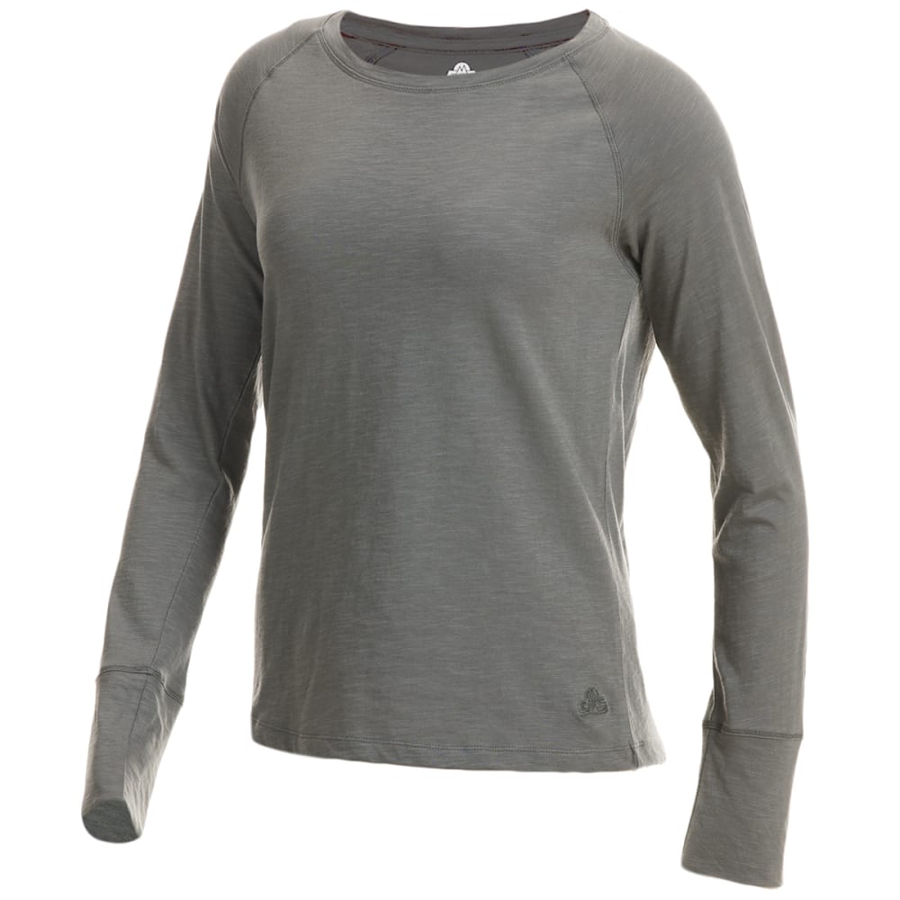 EMS Women's Solid Organic Slub Long-Sleeve Tee XS