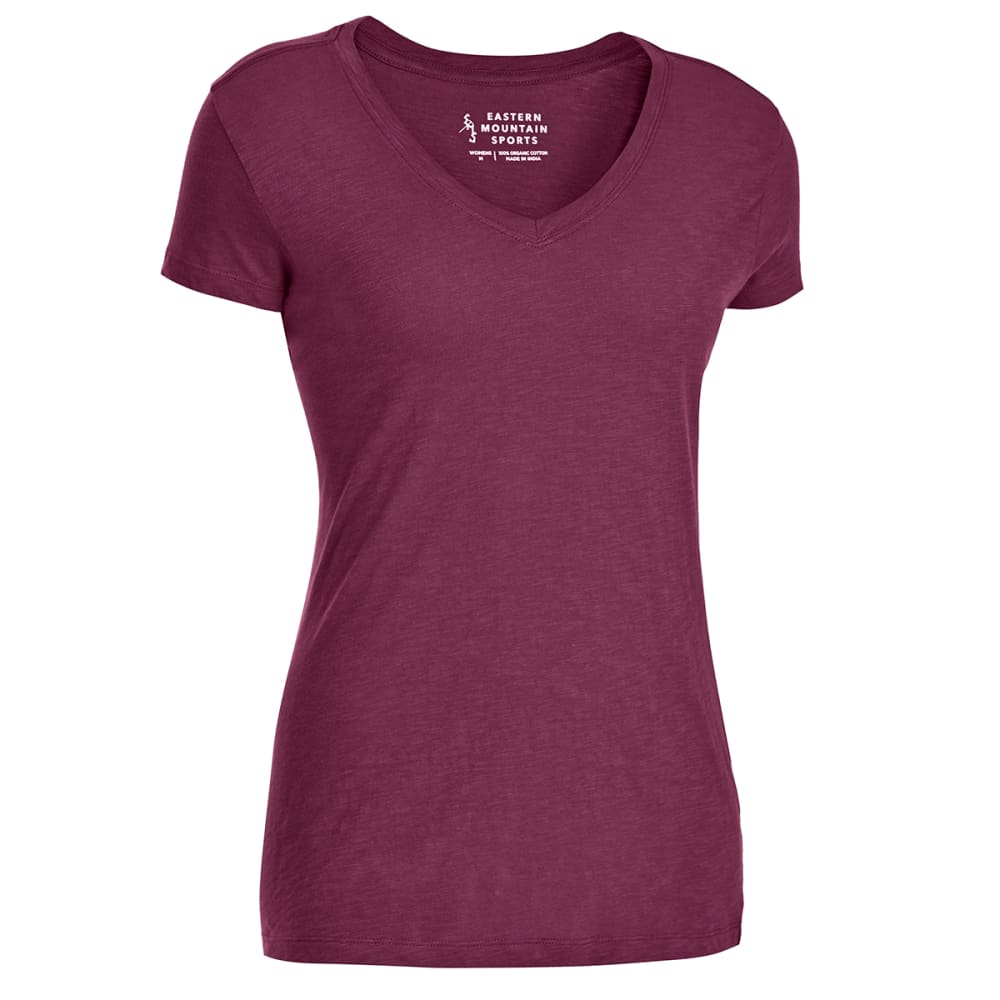 JMS Womens Slub-Cotton Short-Sleeve Shirred V-Neck Tee - Apparel Direct  Distributor