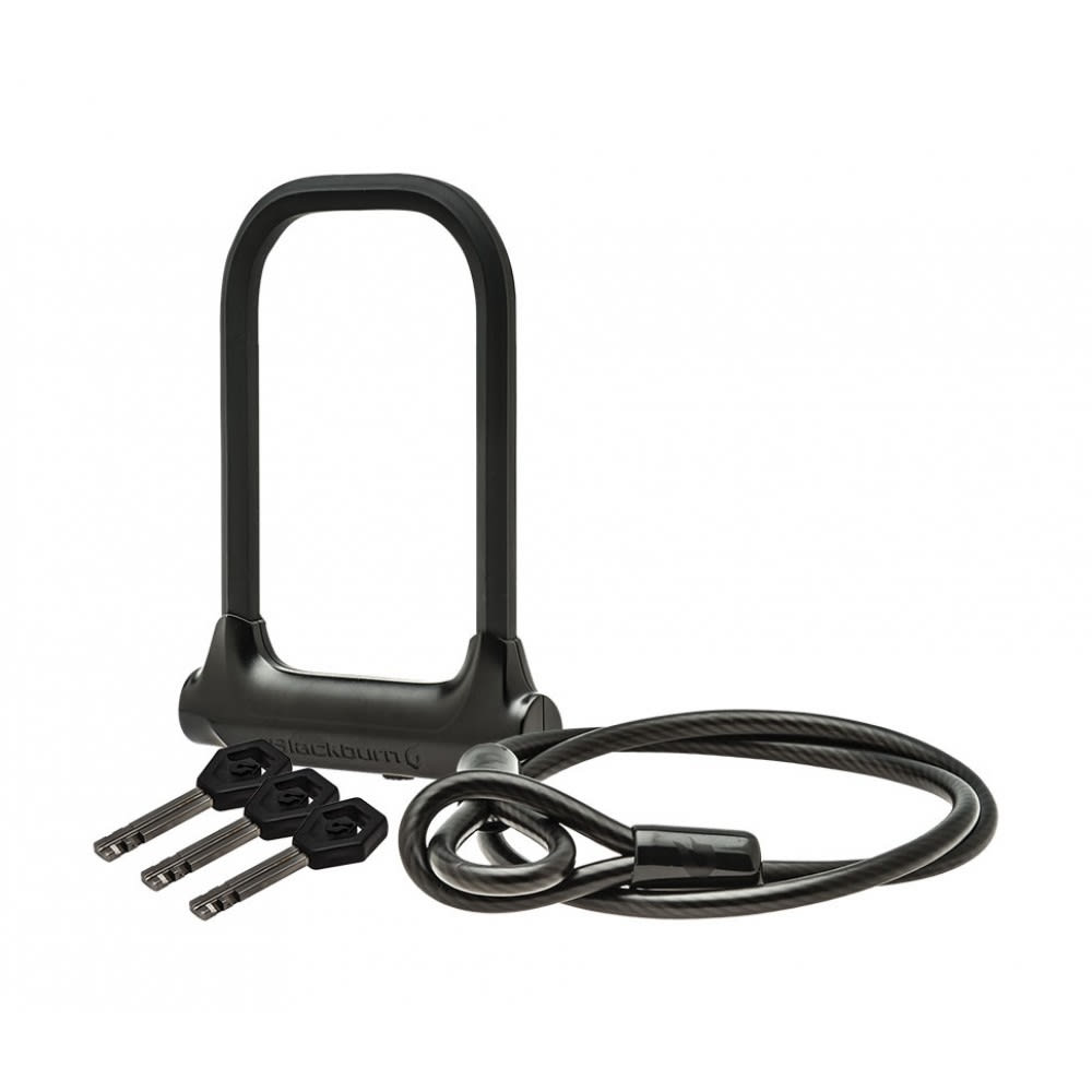 BLACKBURN Local U-Lock + 4' Bike Cable Combo NO SIZE