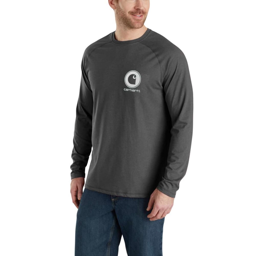 CARHARTT Men's Force Delmont Long-Sleeve Graphic Tee M