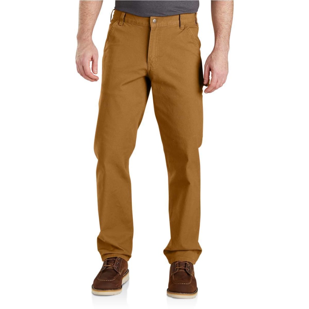 Carhartt Pants Men 38x30 Relaxed Fit Brown Denim Rugged Flex Duck Cargo  Jeans