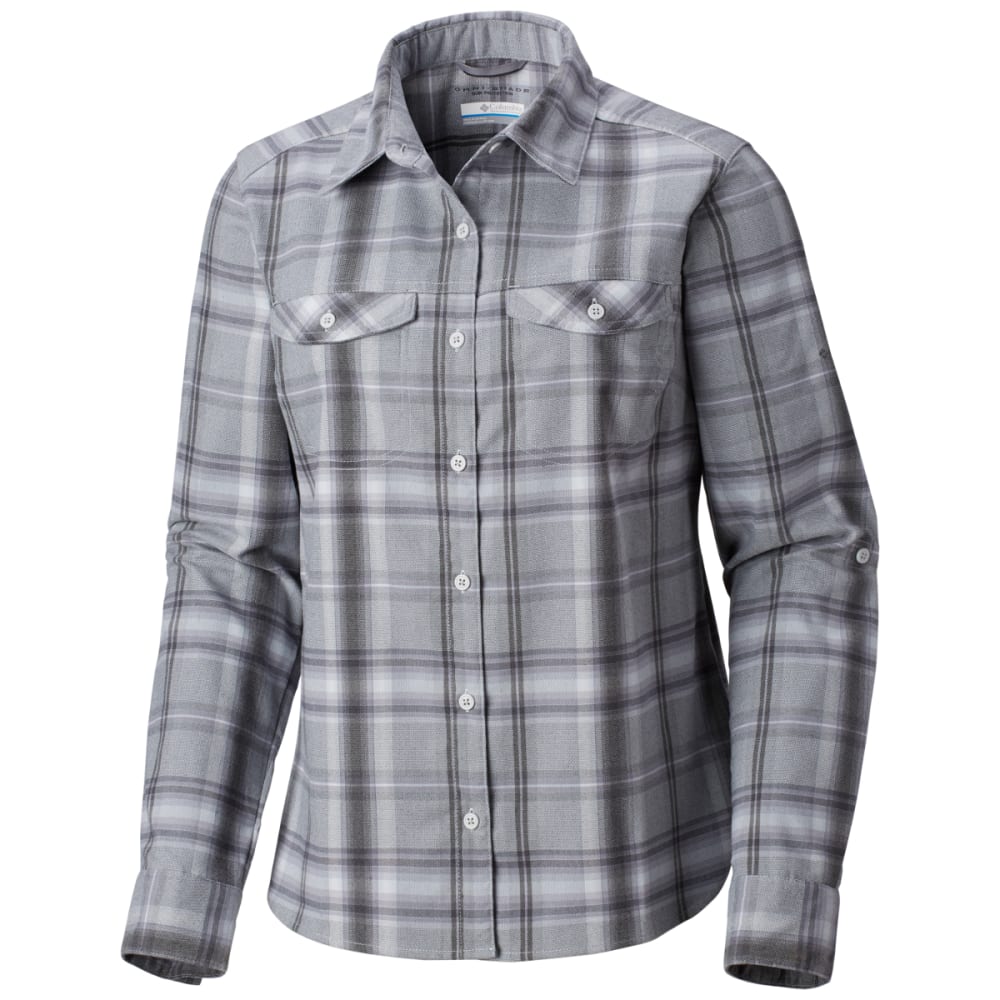 COLUMBIA Women's Silver Ridge Long-Sleeve Flannel Shirt L