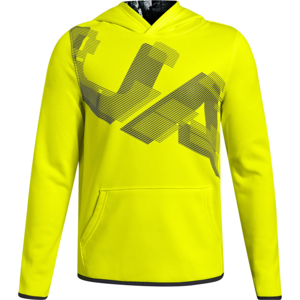 UNDER ARMOUR Big Boys' Armour Fleece Highlight Printed Pullover Hoodie S