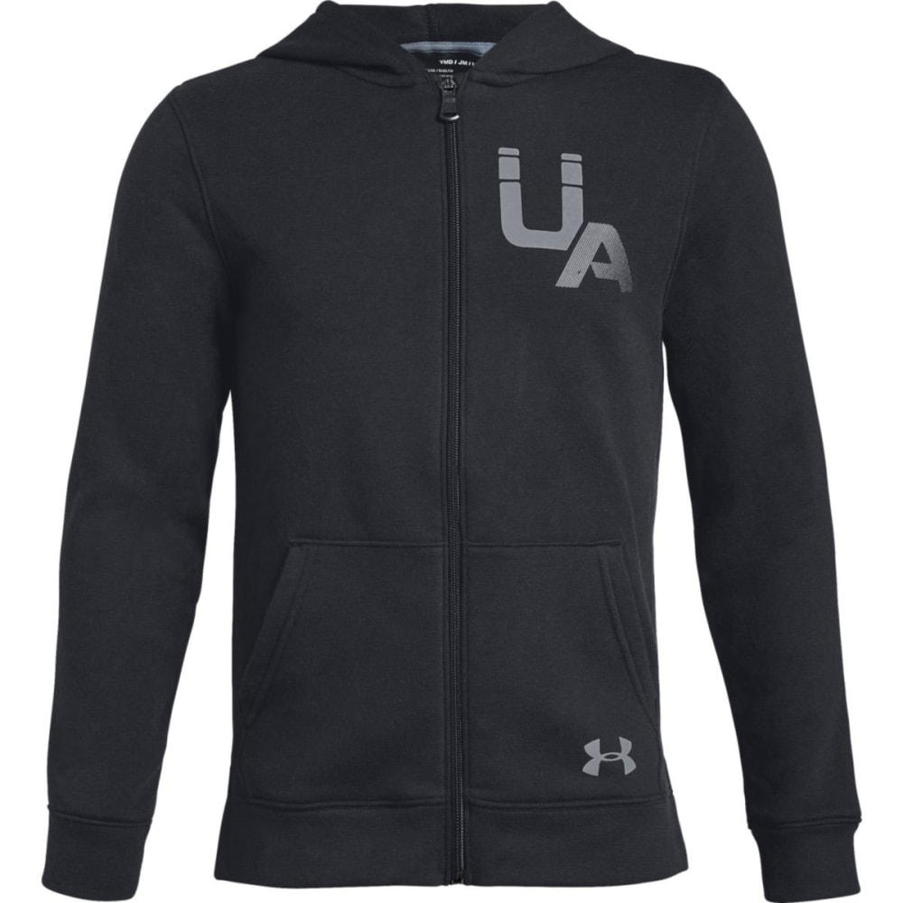 UNDER ARMOUR Big Boys' UA Rival Logo Full-Zip Hoodie S