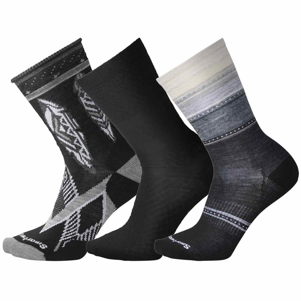 SMARTWOOL Women’s Trio 4 Socks, 3-Pack M