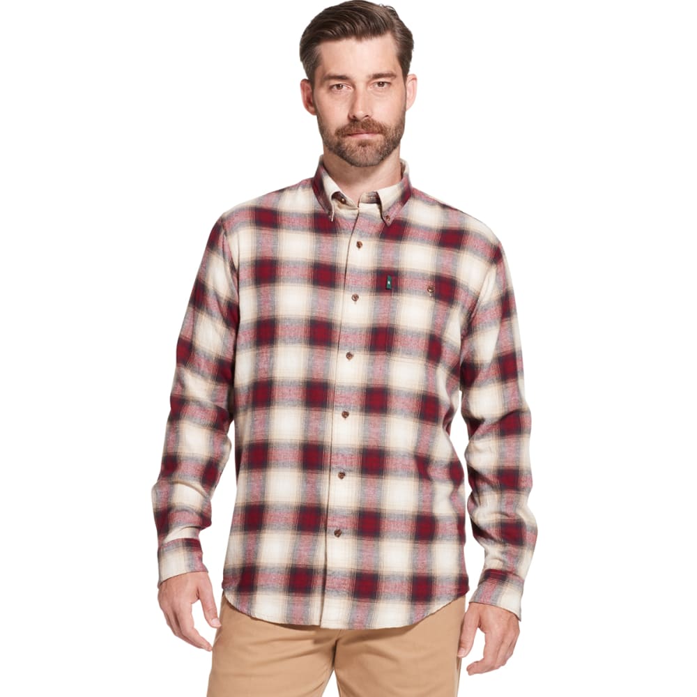G.H. BASS & CO. Men's Fireside Long-Sleeve Flannel Shirt M