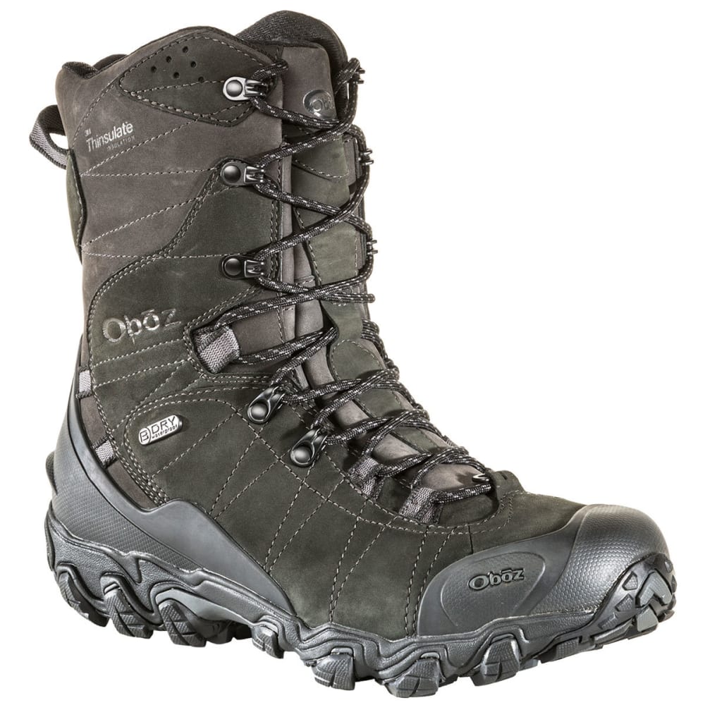 OBOZ Men's 10 in. Bridger Insulated Waterproof Storm Boots - Eastern ...