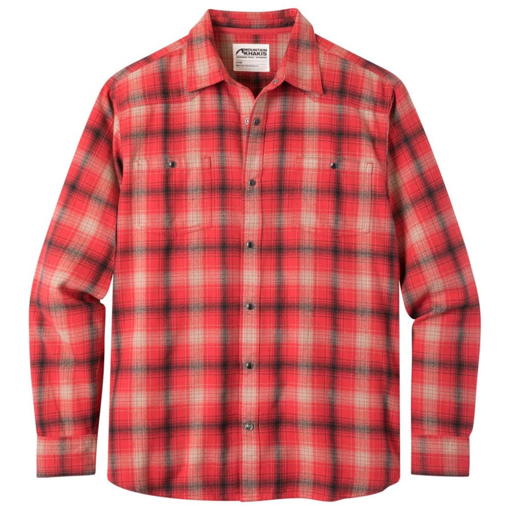 MOUNTAIN KHAKIS Men's Saloon Long-Sleeve Flannel Shirt S