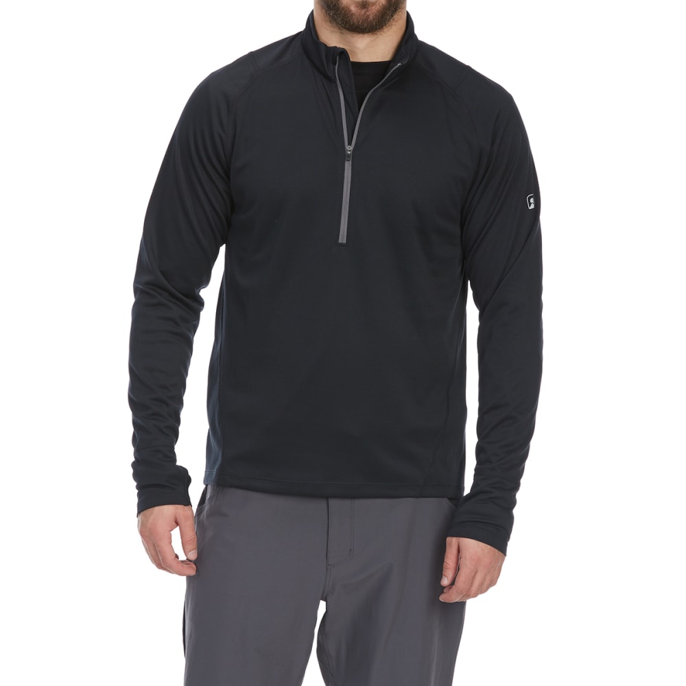 EMS Men's Techwick Midweight 1/4 Zip Base Layer Top S