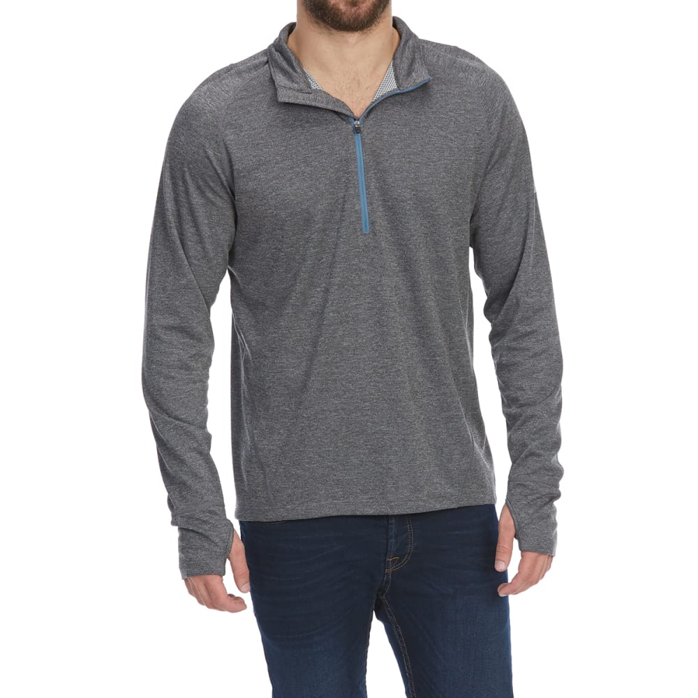 EMS Men's Techwick Midweight 1/4 Zip Base Layer Top - Eastern Mountain ...