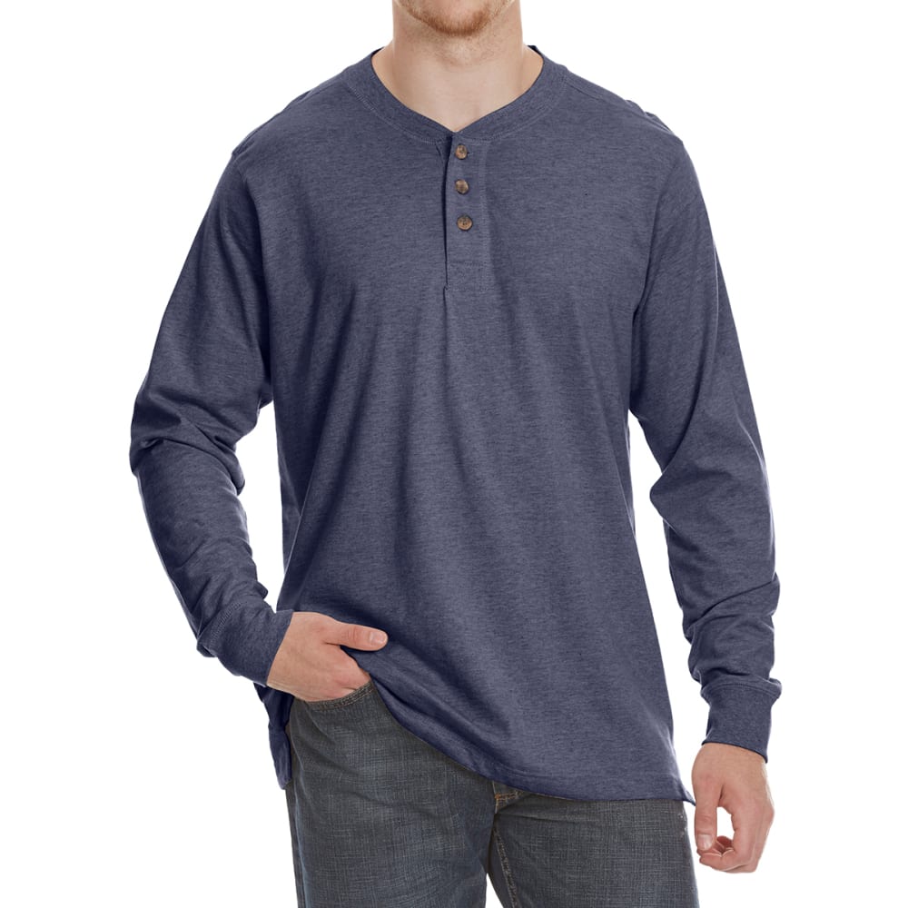 GELERT Men's Sueded Long-Sleeve Henley S