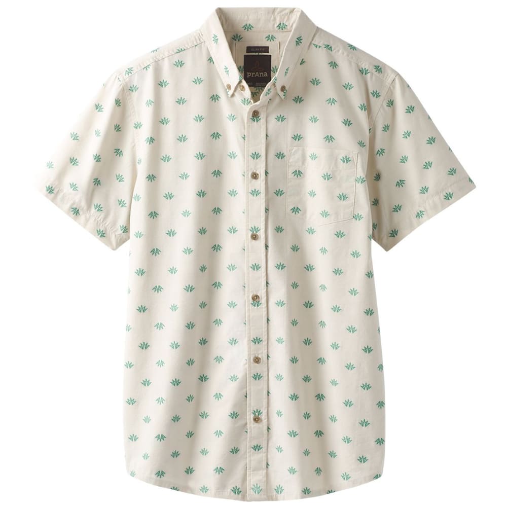 PRANA Men's Broderick Woven Short-Sleeve Shirt S