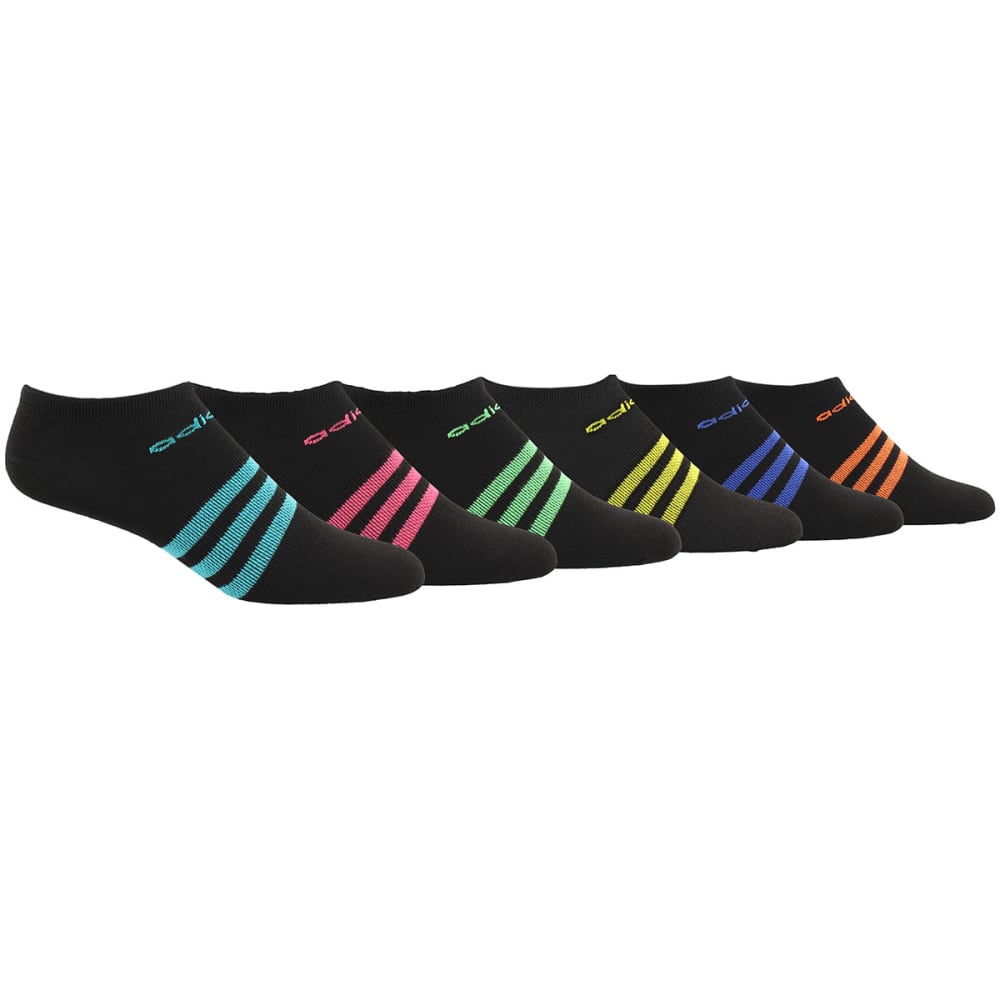 ADIDAS Women's Superlight No Show Socks, 6-Pack M