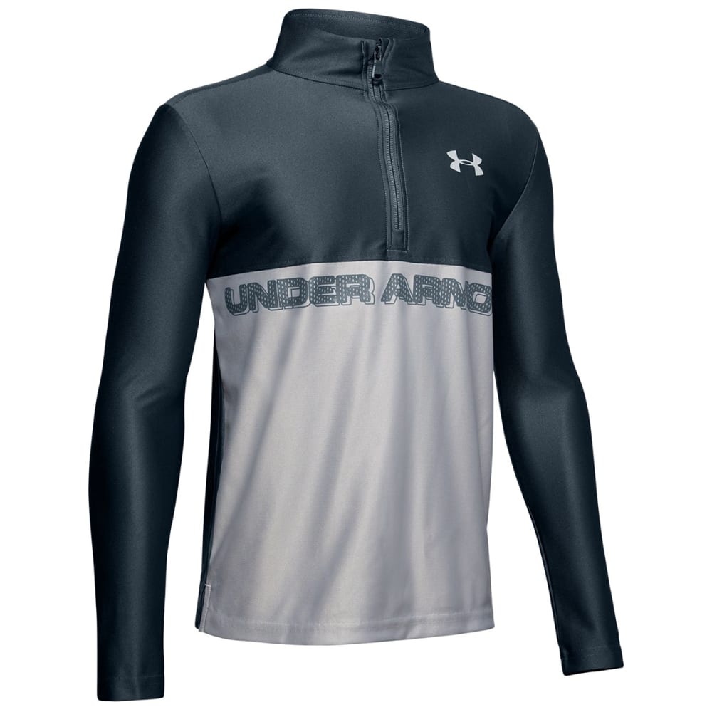 UNDER ARMOUR Boys' Tech Half Zip Long-Sleeve Shirt S