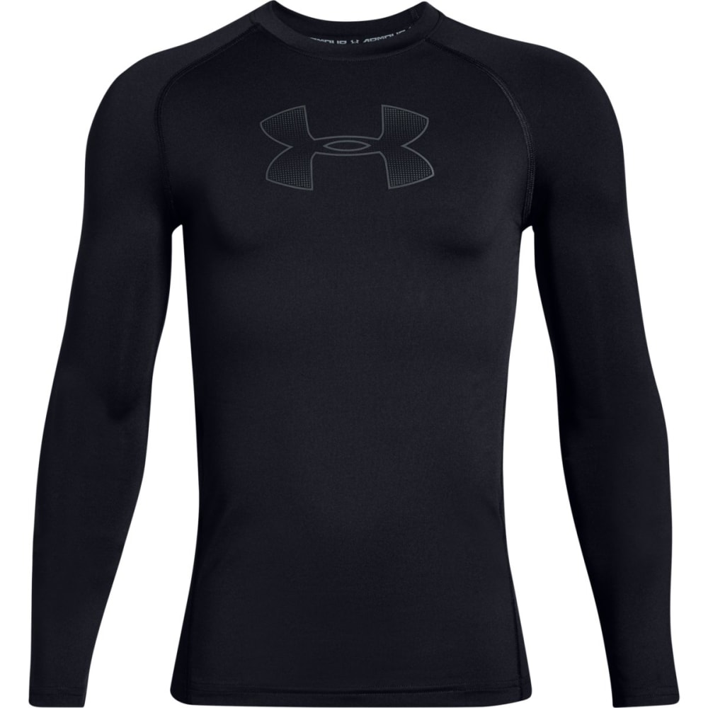 UNDER ARMOUR Big Boys' Long-Sleeve HeatGear Shirt S