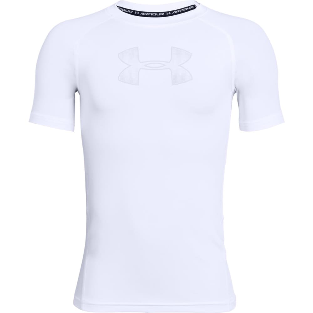 UNDER ARMOUR Boys' HeatGear Armour Short-Sleeve Shirt M