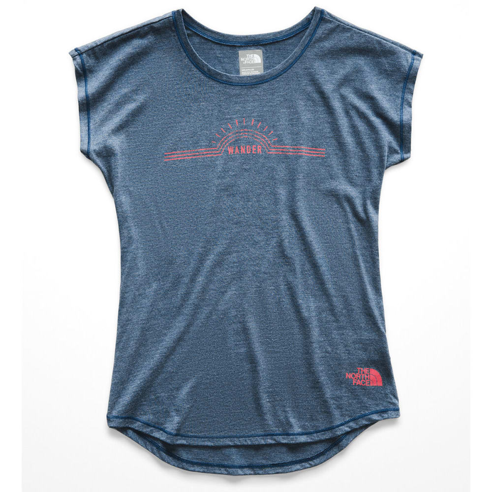 THE NORTH FACE Girls' Tri-Blend Scoop-Neck Short-Sleeve Tee XS