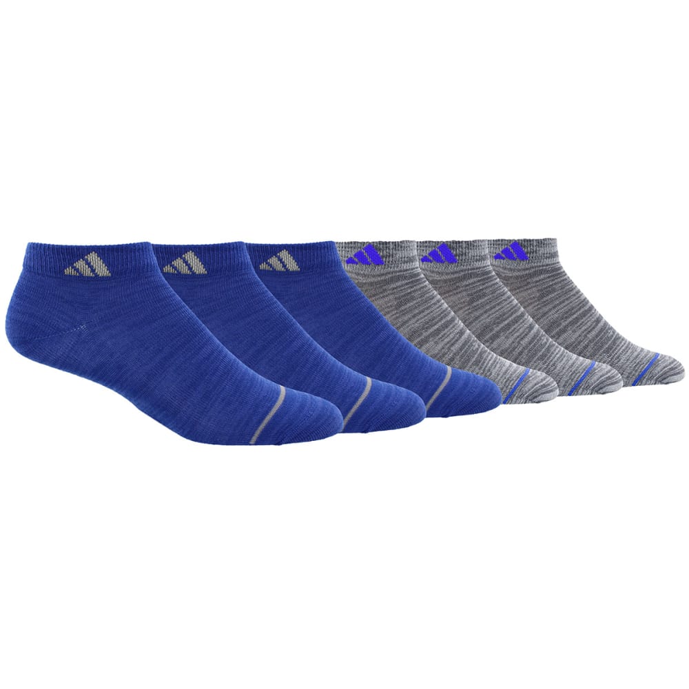 ADIDAS Boys' Low Cut Socks, 6-Pack M