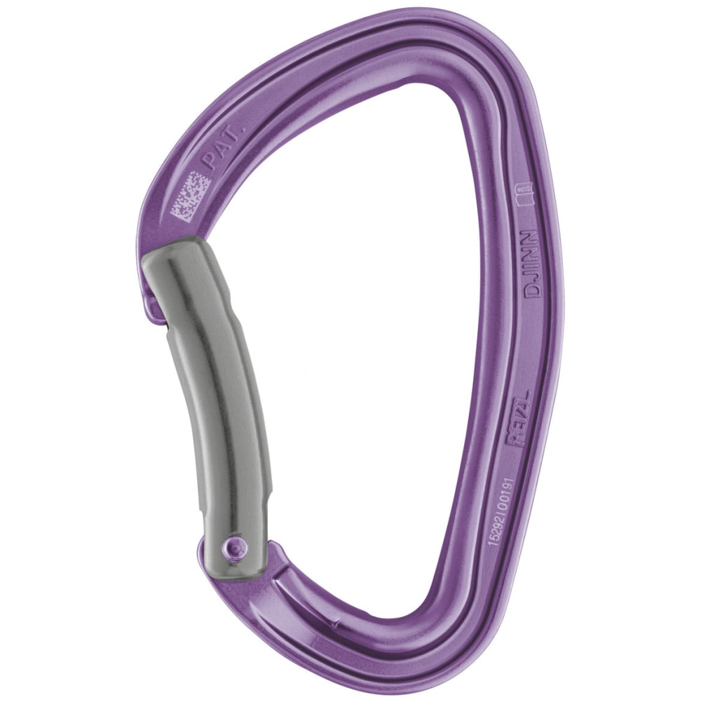 PETZL DJINN Carabiner, Bent Gate NO SIZE
