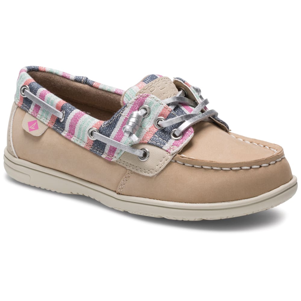 SPERRY Girls' Shoresider 3-Eye Boat Shoe 5