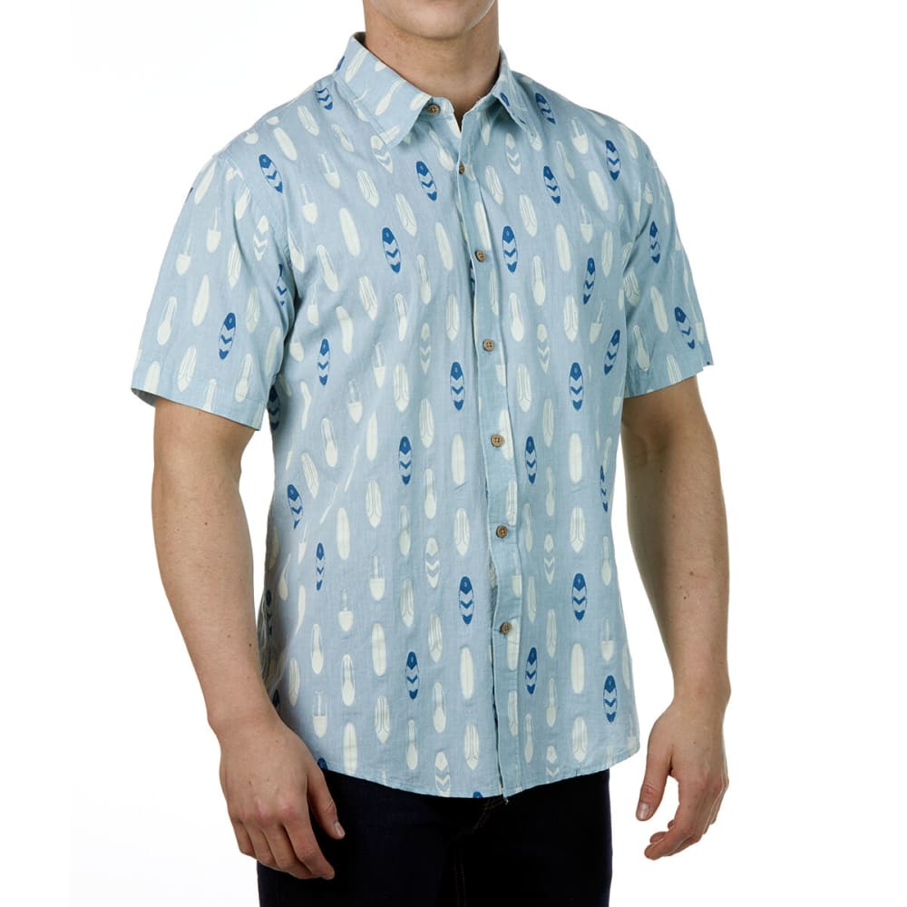 OCEAN CURRENT Guys' Boardie Woven Short-Sleeve Button-Down S