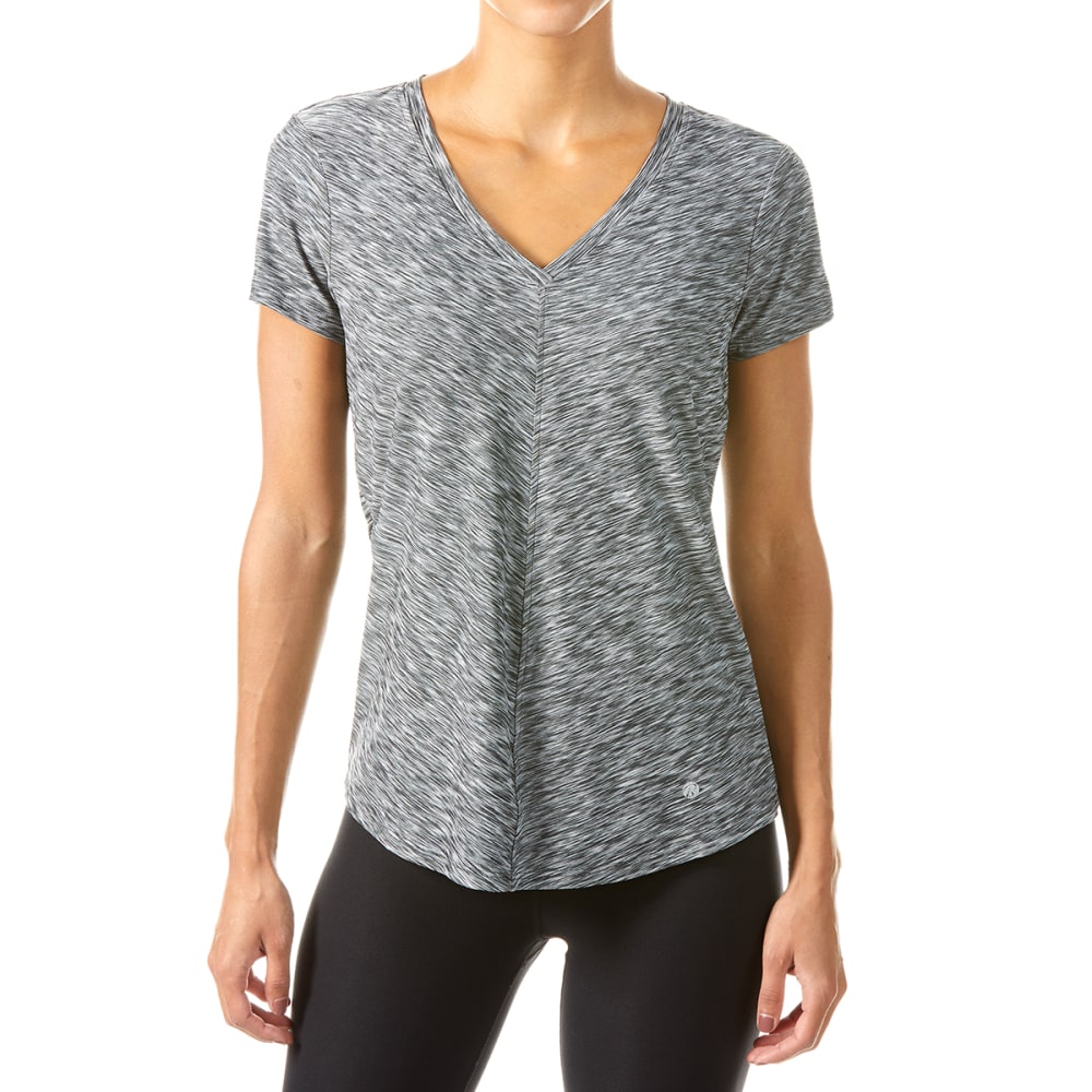 BALLY TOTAL FITNESS Women's Mitered Short-Sleeve Tee S