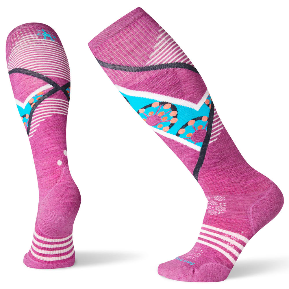 SMARTWOOL Women's PhD Ski Light Elite Pattern Socks M