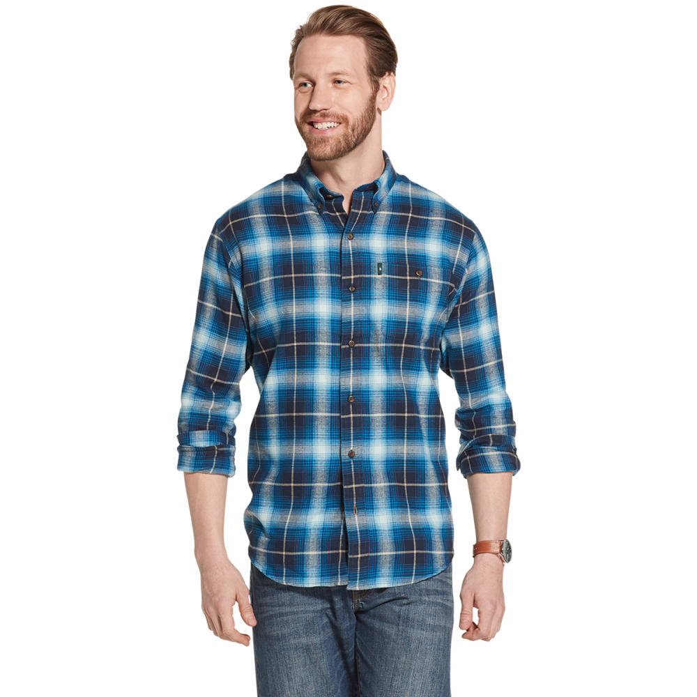 G.H. BASS & CO. Men's Long-Sleeve Plaid Flannel Shirt M