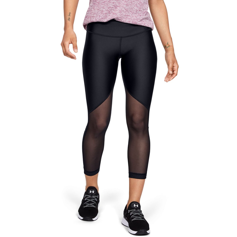 leggings Under Armour HeatGear Armour WMT Ankle Crop - 019/Charcoal Light  Heather/Black/Black - women´s