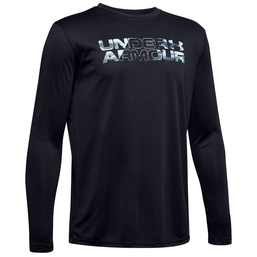 UNDER ARMOUR Boys' Long-Sleeve UA Big Logo Print Fill Shirt S