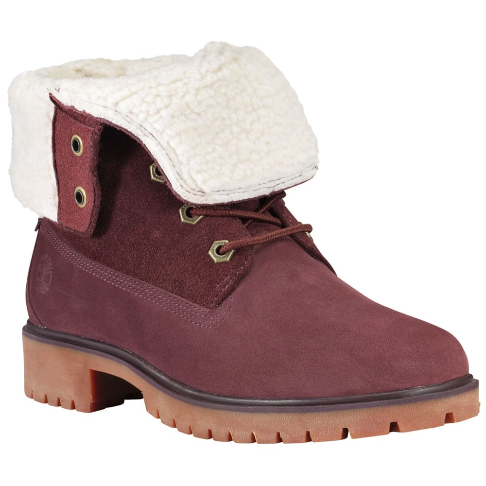 TIMBERLAND Women's Jayne Waterproof Fleece Fold-Down Boots 8