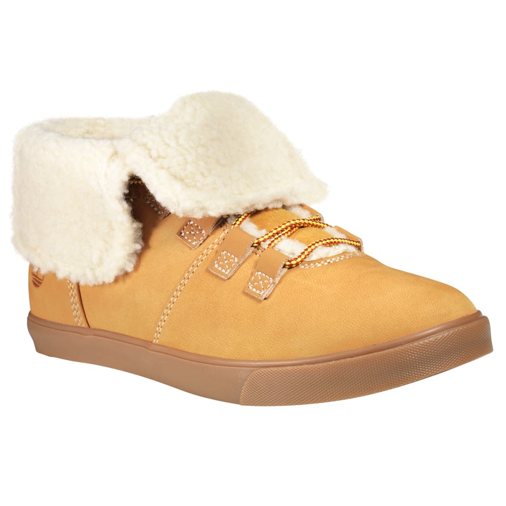 TIMBERLAND Women's Dausette Fleece Fold-Down Boots 9