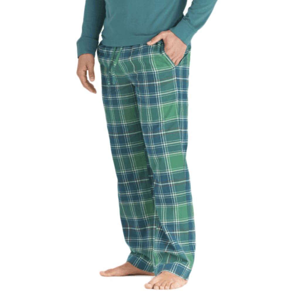 LIFE IS GOOD Men's Holiday Plaid Sleep Pants S