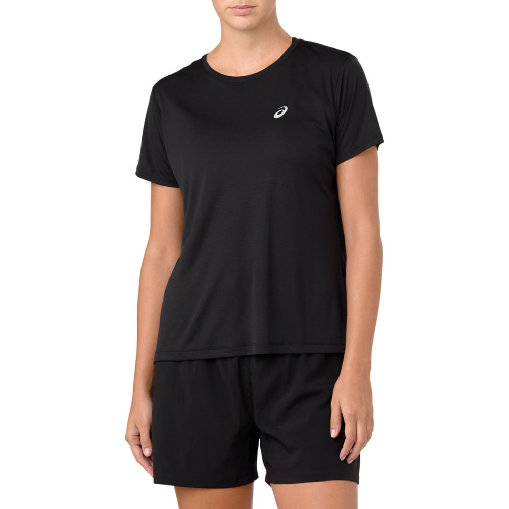ASICS Women's Silver Performance Short-Sleeve Tee S