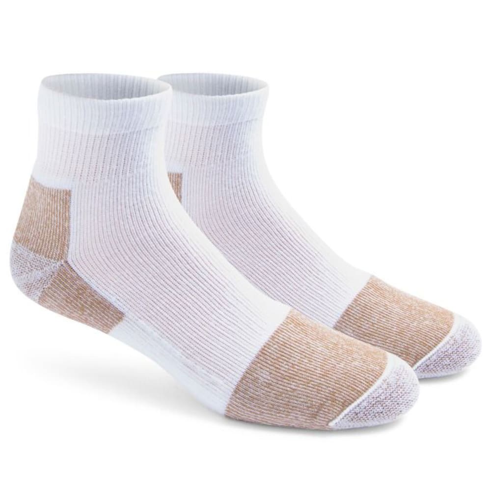 FOX RIVER Men's Steel Toe Quarter Crew Socks, 2-Pack M