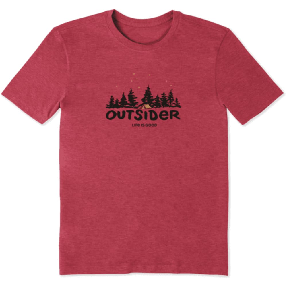 LIFE IS GOOD Men's Short-Sleeve Outsider Cool Tee L