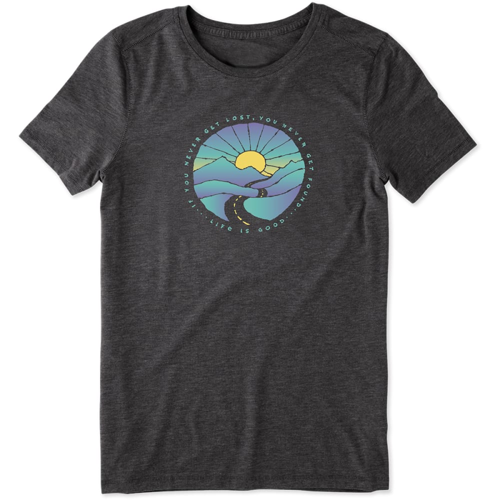 LIFE IS GOOD Women's Short-Sleeve Trippy Trip Cool Tee S
